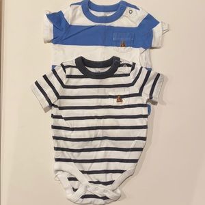 Two Baby Gap Striped T Shirts